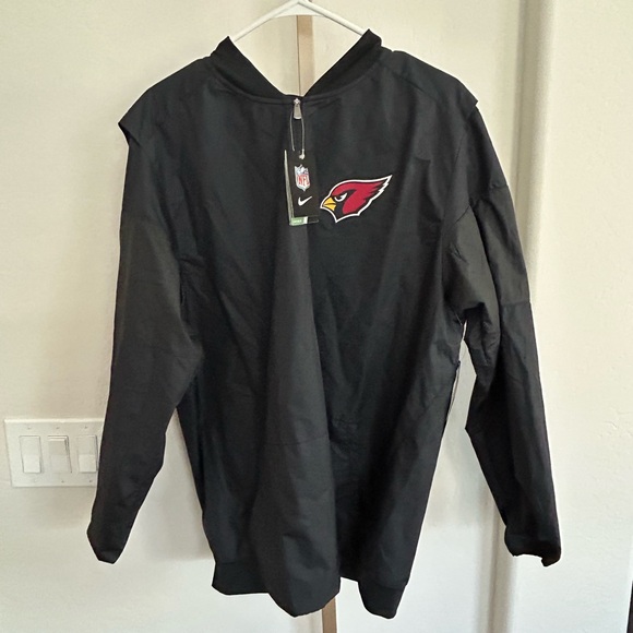 Nike Arizona Cardinals 1/4 Zip Pullover Rain Jacket Storm Fit Men’s Large NEW